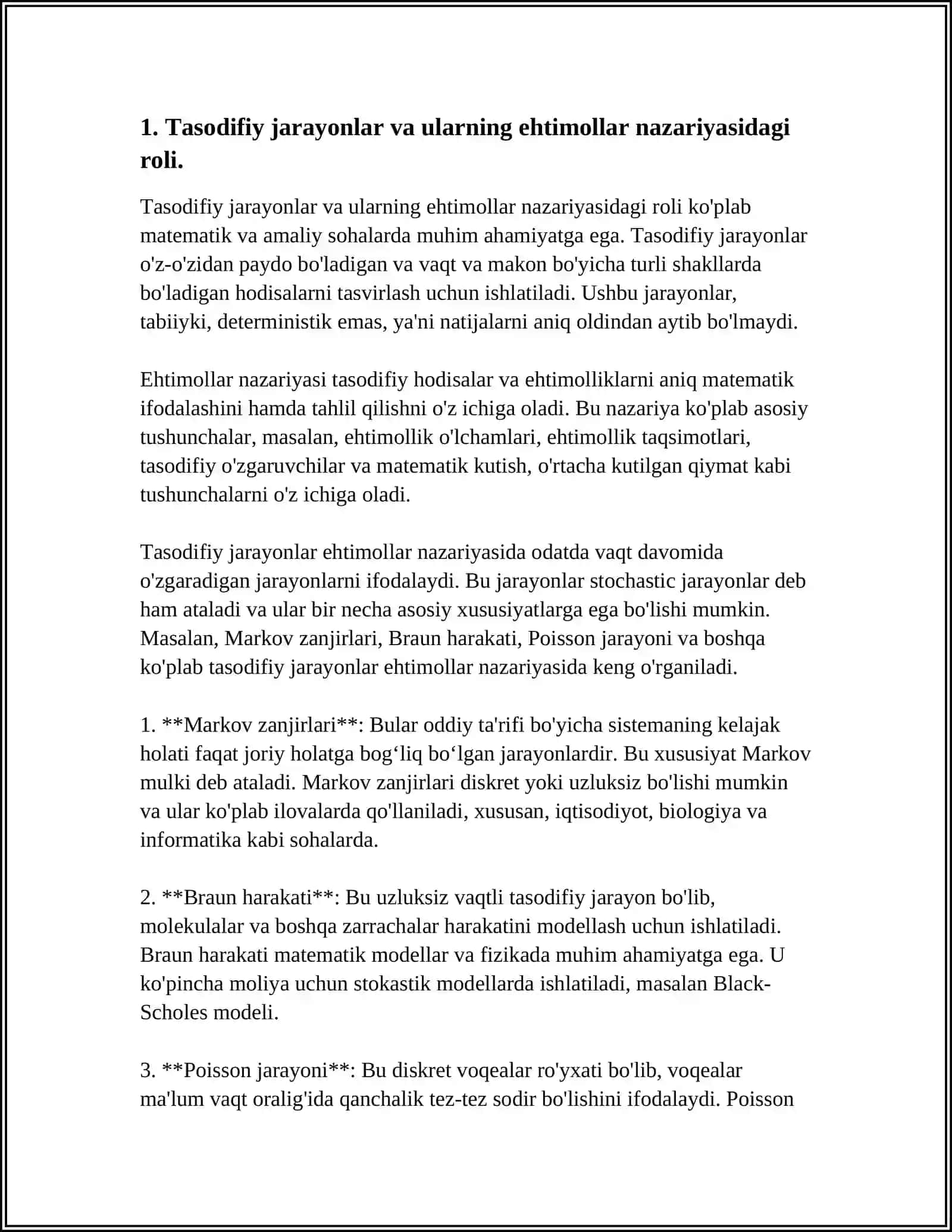 EHTIMOLLAR NAZARIYASINING TEXNIKAVIY MASALALARDA QO‘LLANILISHI 3