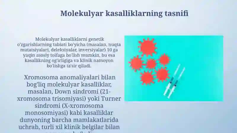 Irsiy va malekulyar kasalliklar. Ularni oldini olish choralari 3