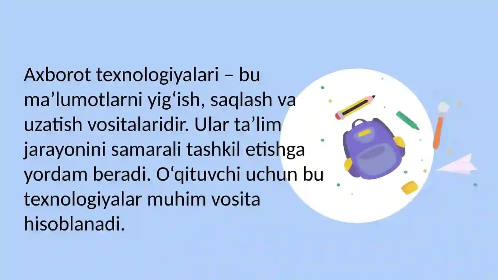 Pedagogik kompetentlikni shakllantirishda axborot texnologiyasi tushunchasi va klassifikatsiyasi 3