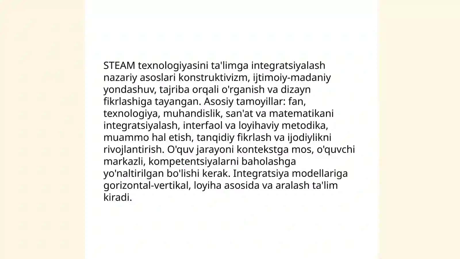 STEAM texnologiyasi va ta’lim jarayoni integratsiyasi 3