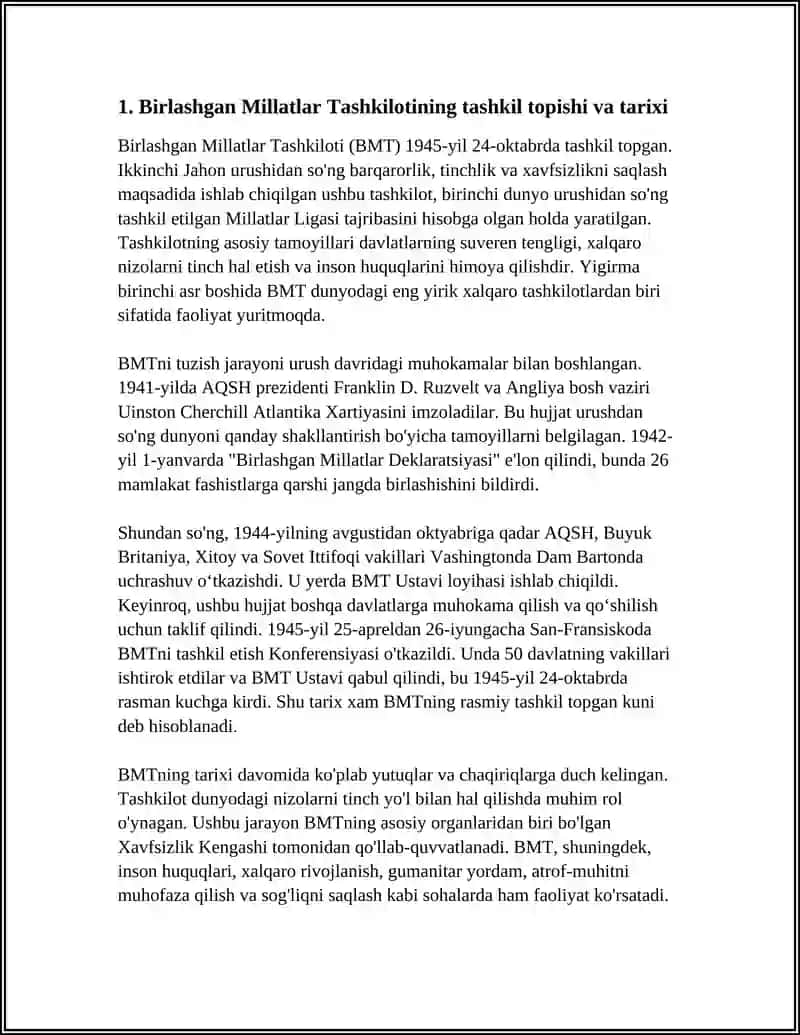 Birlashgan Millatlar Tashkioloti haqida Ma'lumot 3
