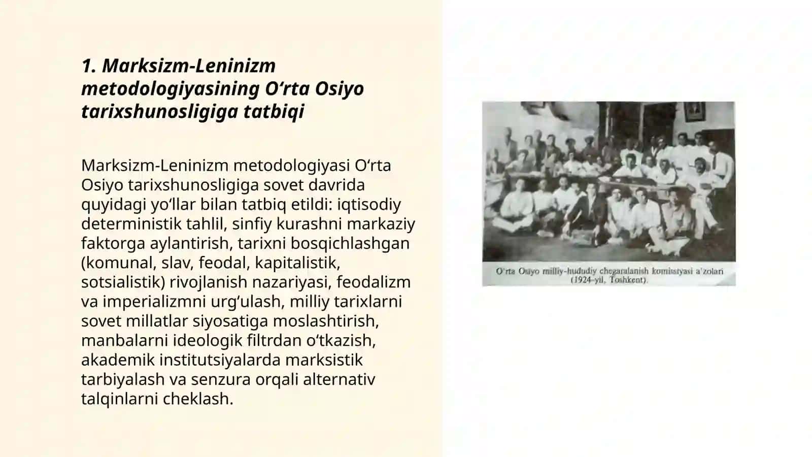Sovet davrida Oʻrta Osiyo tarixining o‘rganilishi va ideologik ta’sirlar 3