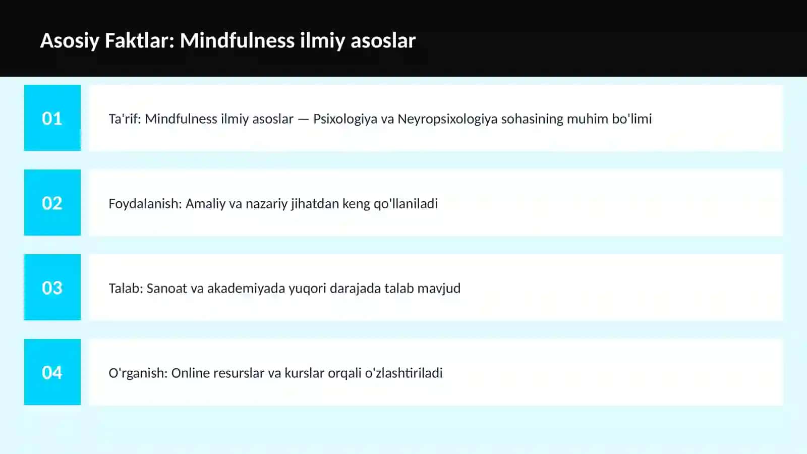 Mindfulness ilmiy asoslar 3