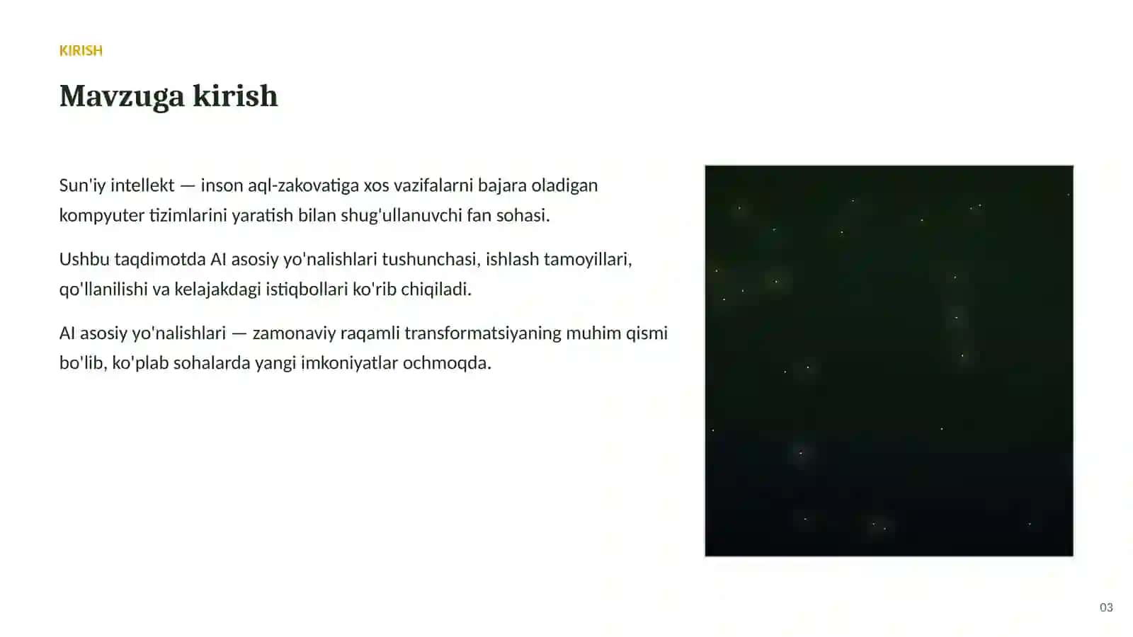SUN'IY INTELLEKT ASOSLARI 3