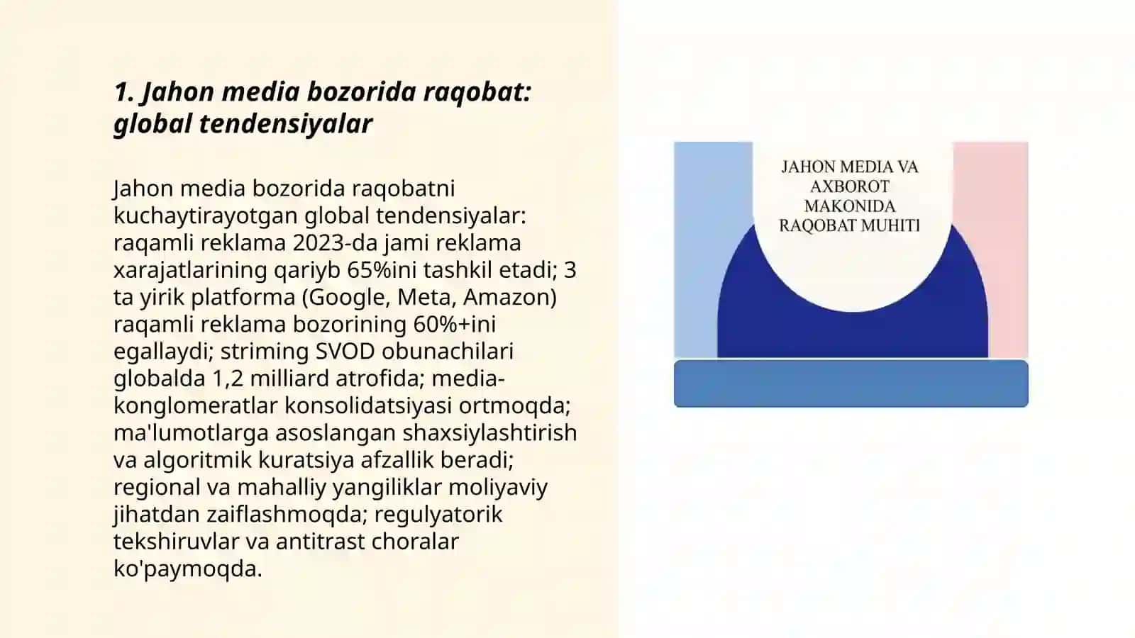 Jahon media va axborot makonida raqobat muhiti 3