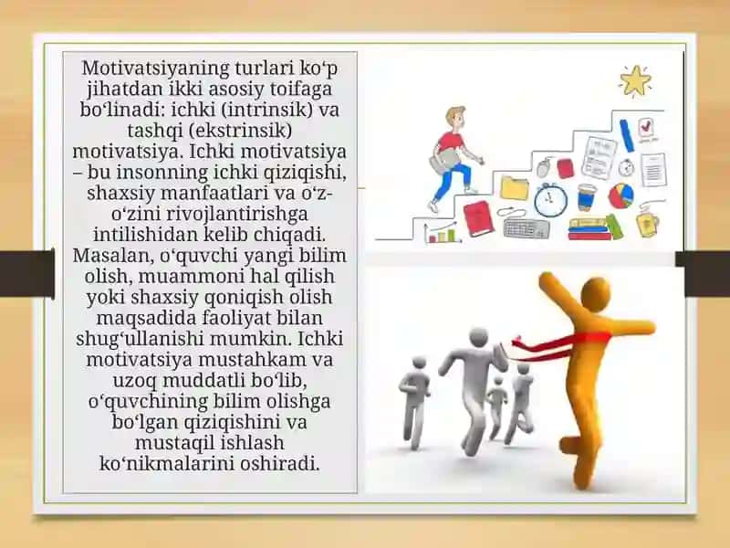 Natijalar motivatsiyasi va mashg‘ulotlar motivatsiyasining o‘zgarishi 3