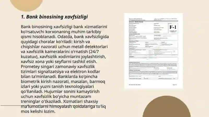 Bank xavfsizligini ta'minlashda himoya etiladigan obyektlar 3