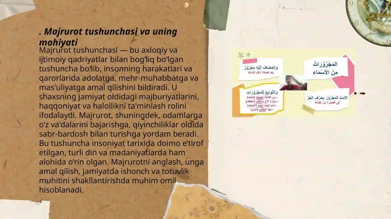 Majrurot ya’ni kasraga tugovchi ismlar mavzusi 3