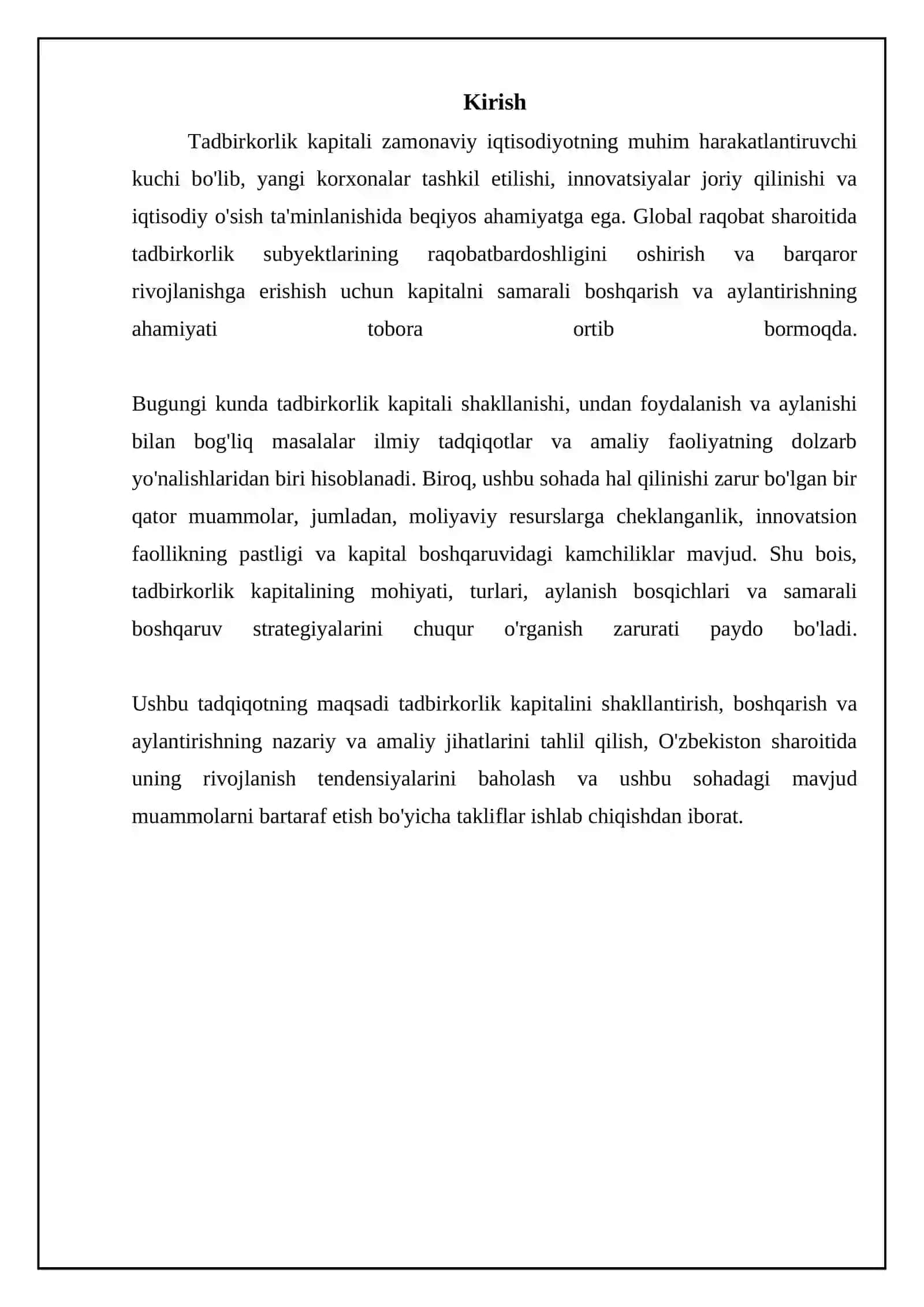 Tadbirkorlik kapitali va uning aylanishi 3