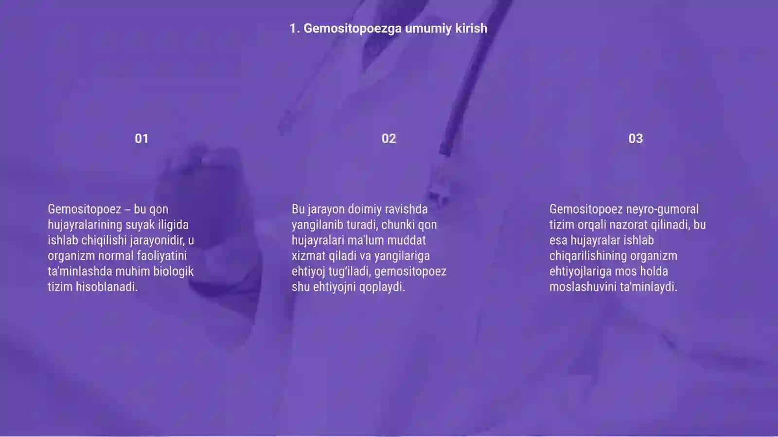 Gemositopoez.Gemositopoezni neyro-gumoral boshqarilishi 3