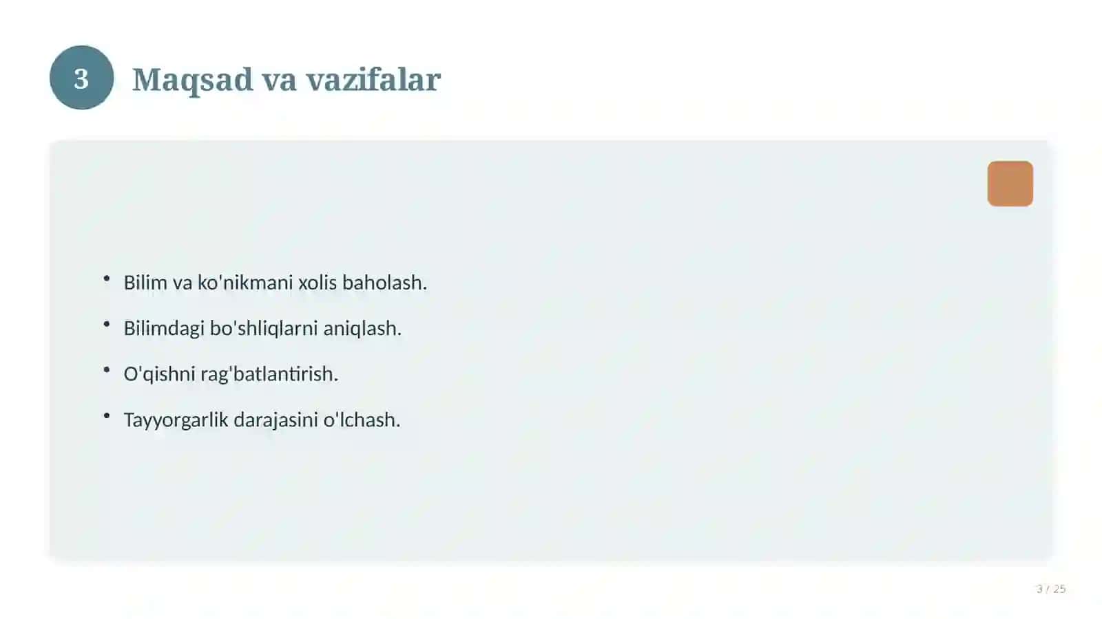9-SINF MATEMATIKA FANI BO'YICHA TEST SAVOLLARI 3