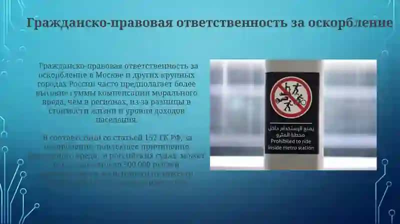 Ответственность за оскорбление чести и достоинства 3