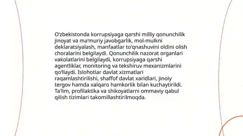 Oʻzbekistonda korrupsiyaga qarshi kurash mexanizmlari 3