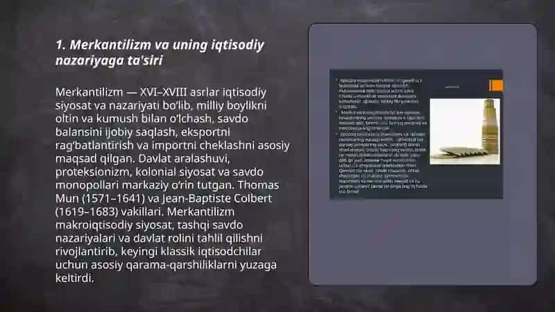 Iqtisodiyot nazariyasining fan sifatida shakllanishidagi asosiy oqimlar 3