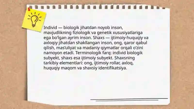 Individ va shaxs tushunchalarining mohiyati 3