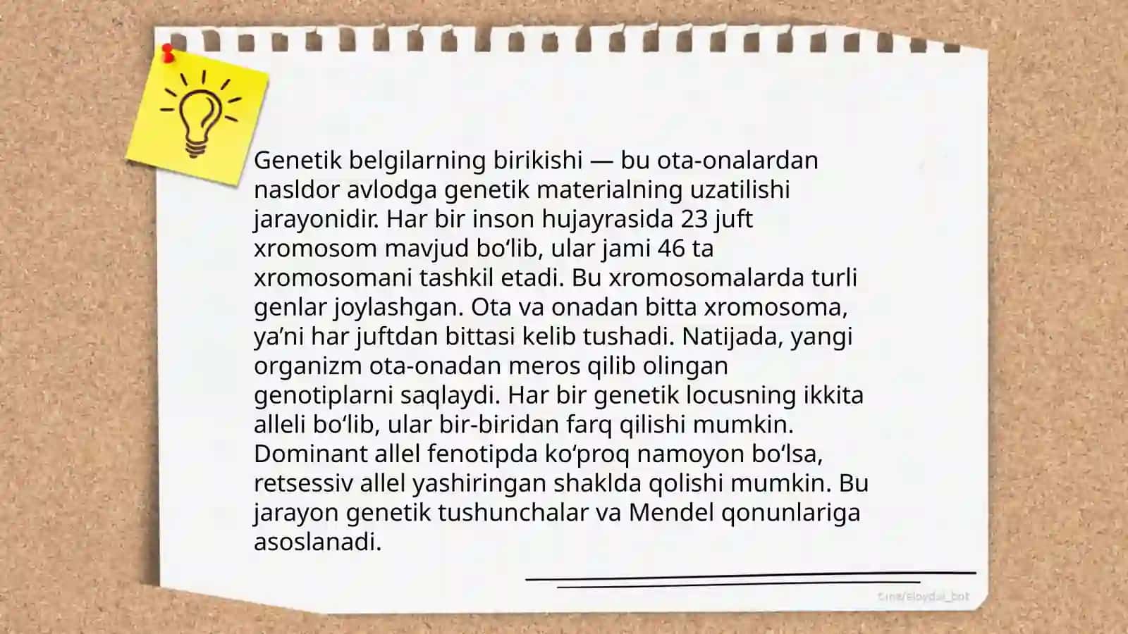 Genetik belgilarning birikishi 3
