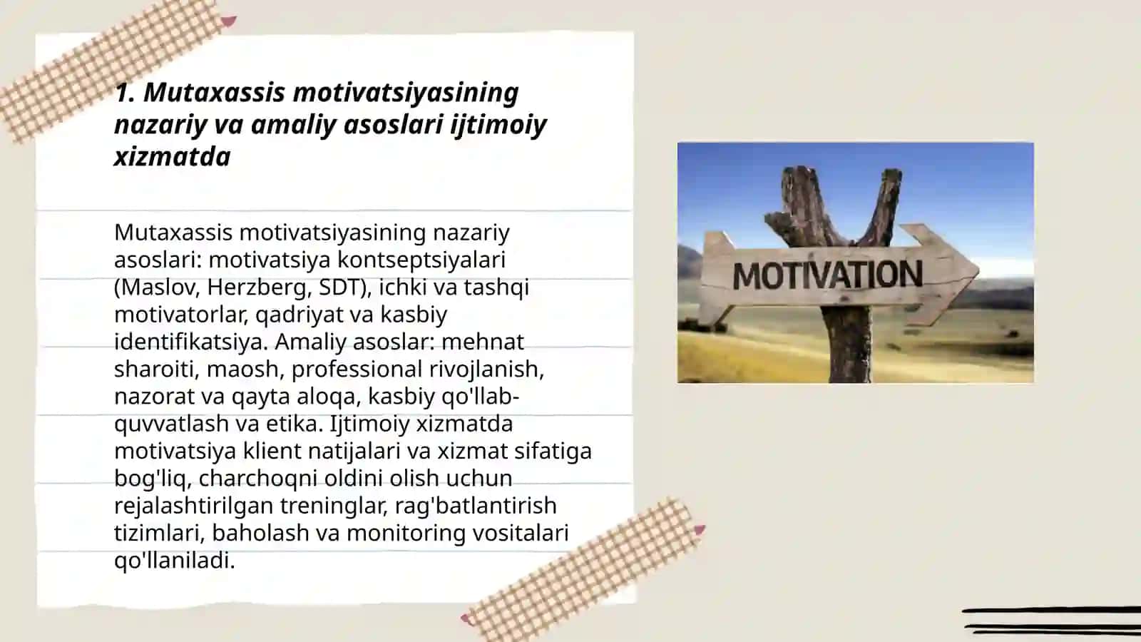 Ijtimoiy xizmatni amalga oshirishda mutaxassis va mijoz motivatsiyasi 3