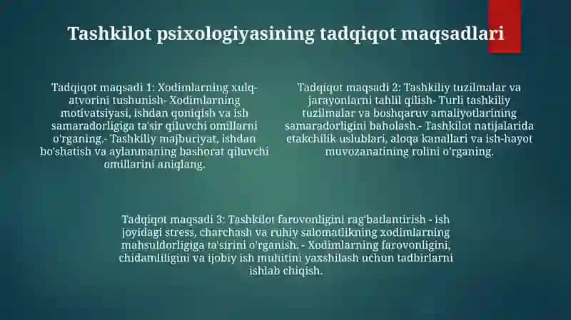 Tashkiliy Psixologiya Tadqiqot Obyekti Va Usullari 3