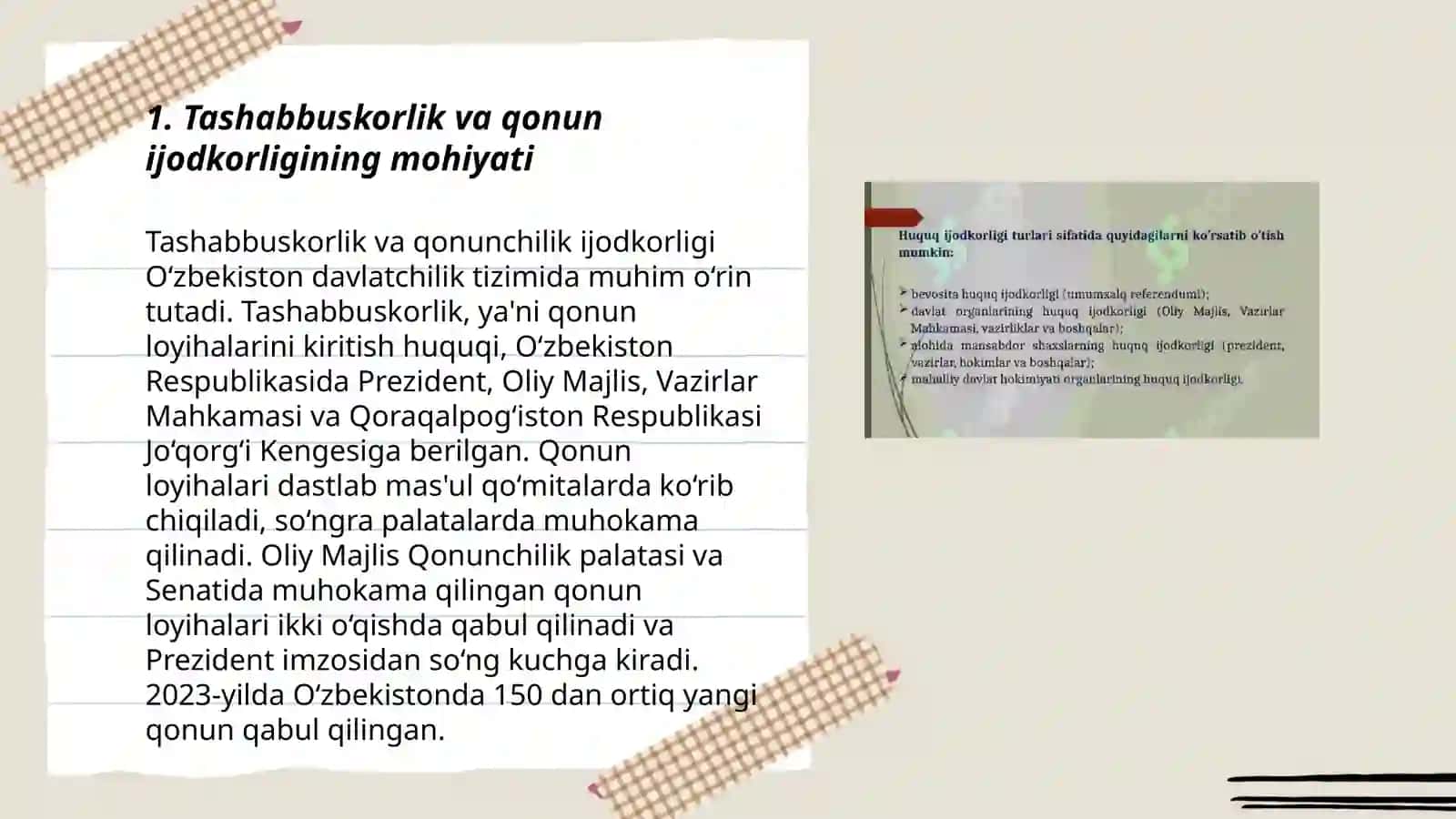 Tashabbuskorlik qonun ijodkorligi 3