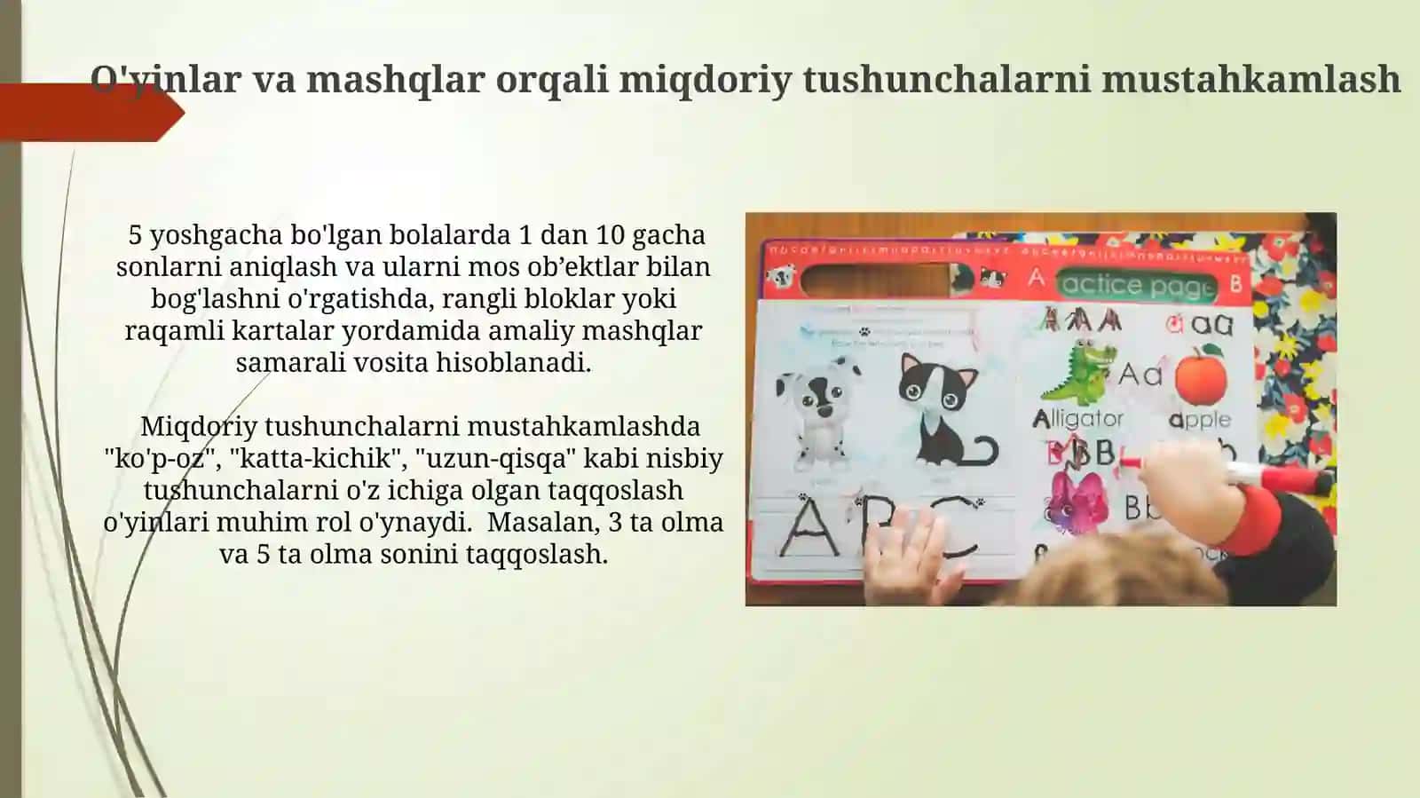 Maktabgacha yoshdagi bolalarda miqdor haqidagi tasavvurlarni shakllantirish 3