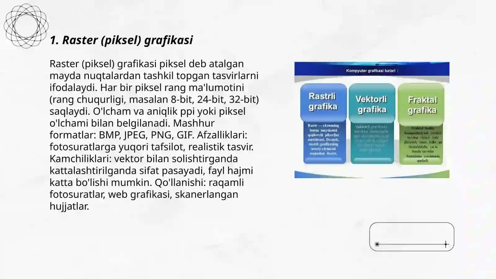 Kompyuter grafikasining turlari 3