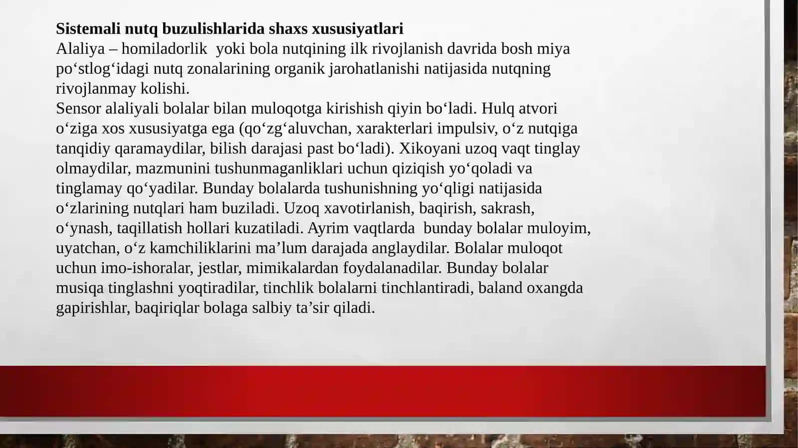 Sistemali nutq buzilishlari 3