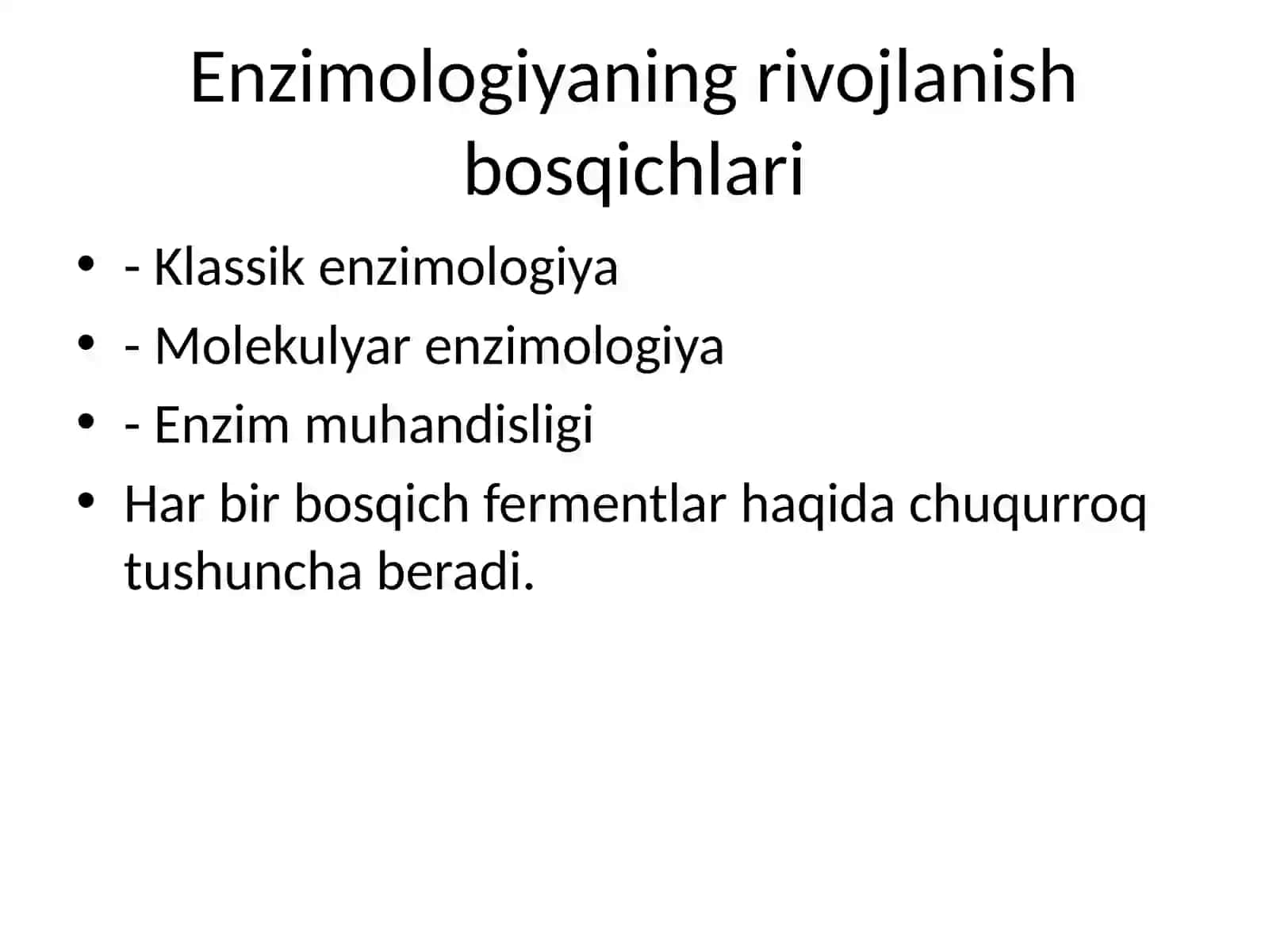 Enzimologiya muhandisligi va tibbiy enzimologiyaning muammolari 3