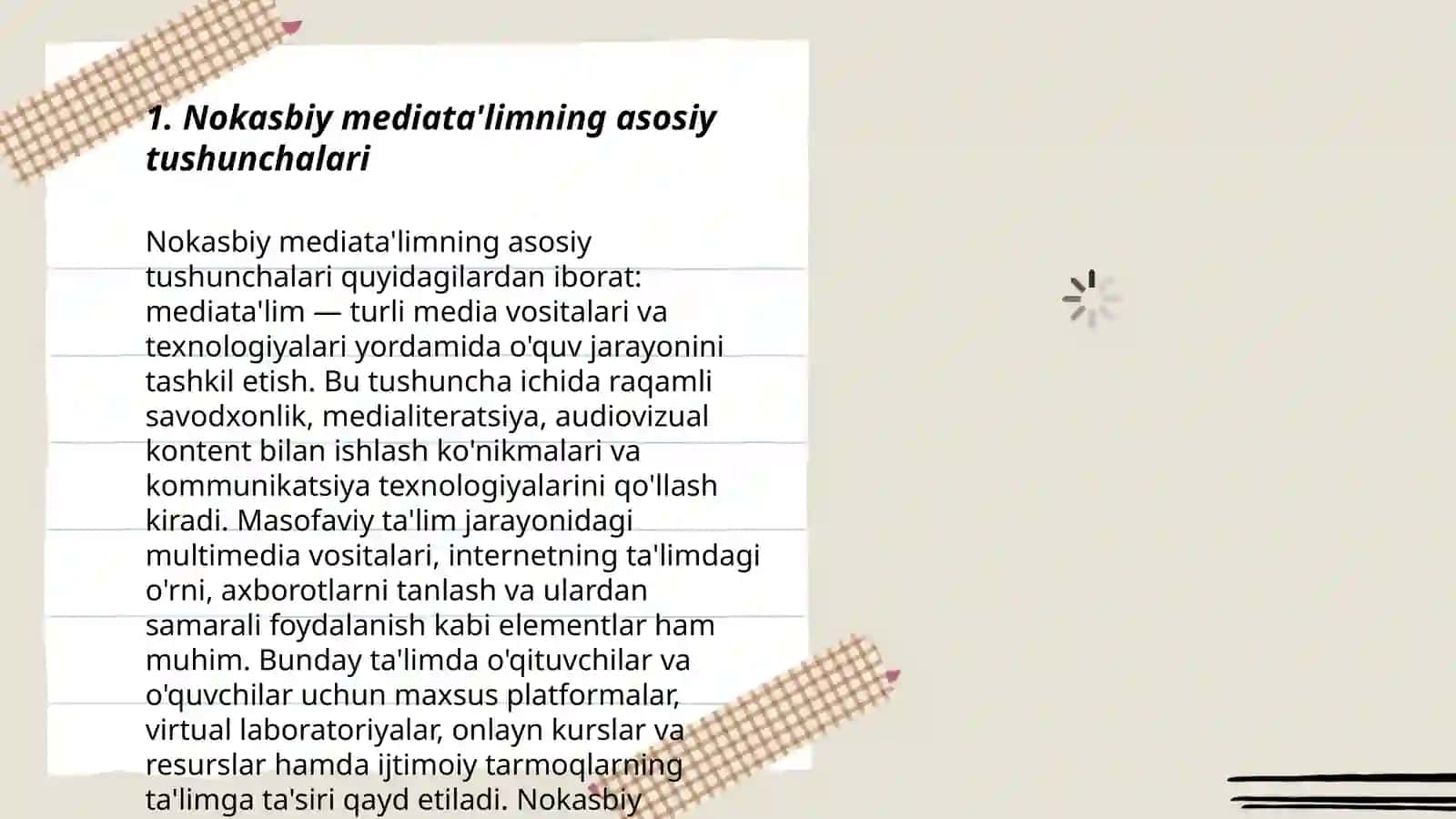 Nokasbiy mediata'lim xususiyatlari 3