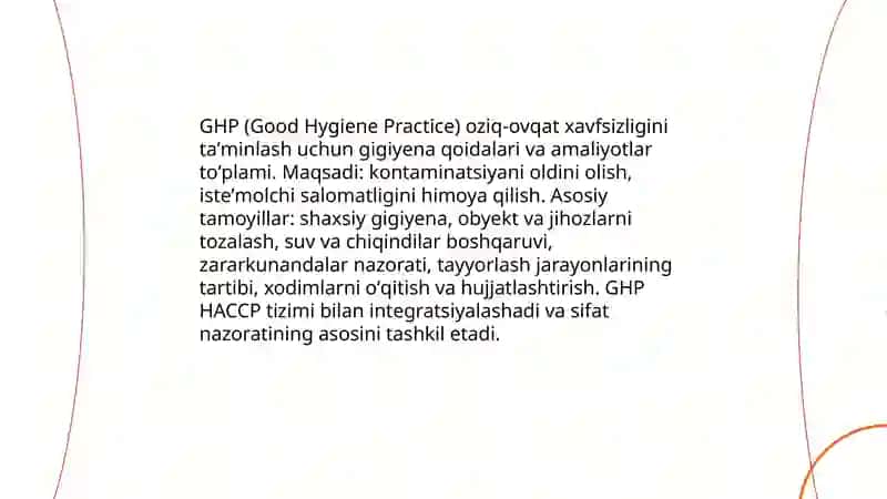 GHP (GHP asoslari va tushunchasi) 3