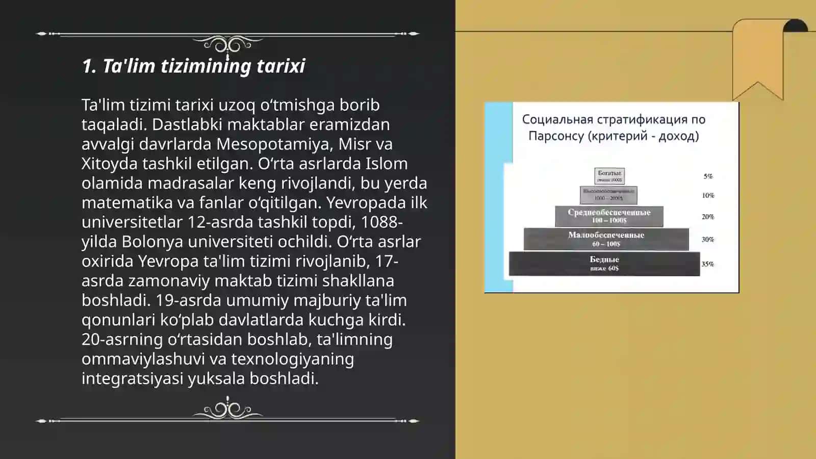 Jamiyatni taʼlim tizimi va ijtimoiy tuzilishi 3