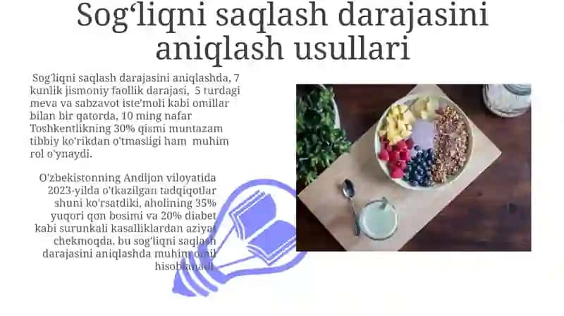 Salomatlik miqdori aniqlash 3