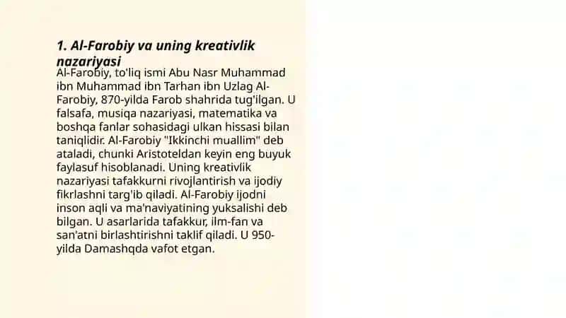 Al-Farobiy va uning kreativlik nazariyasi 3