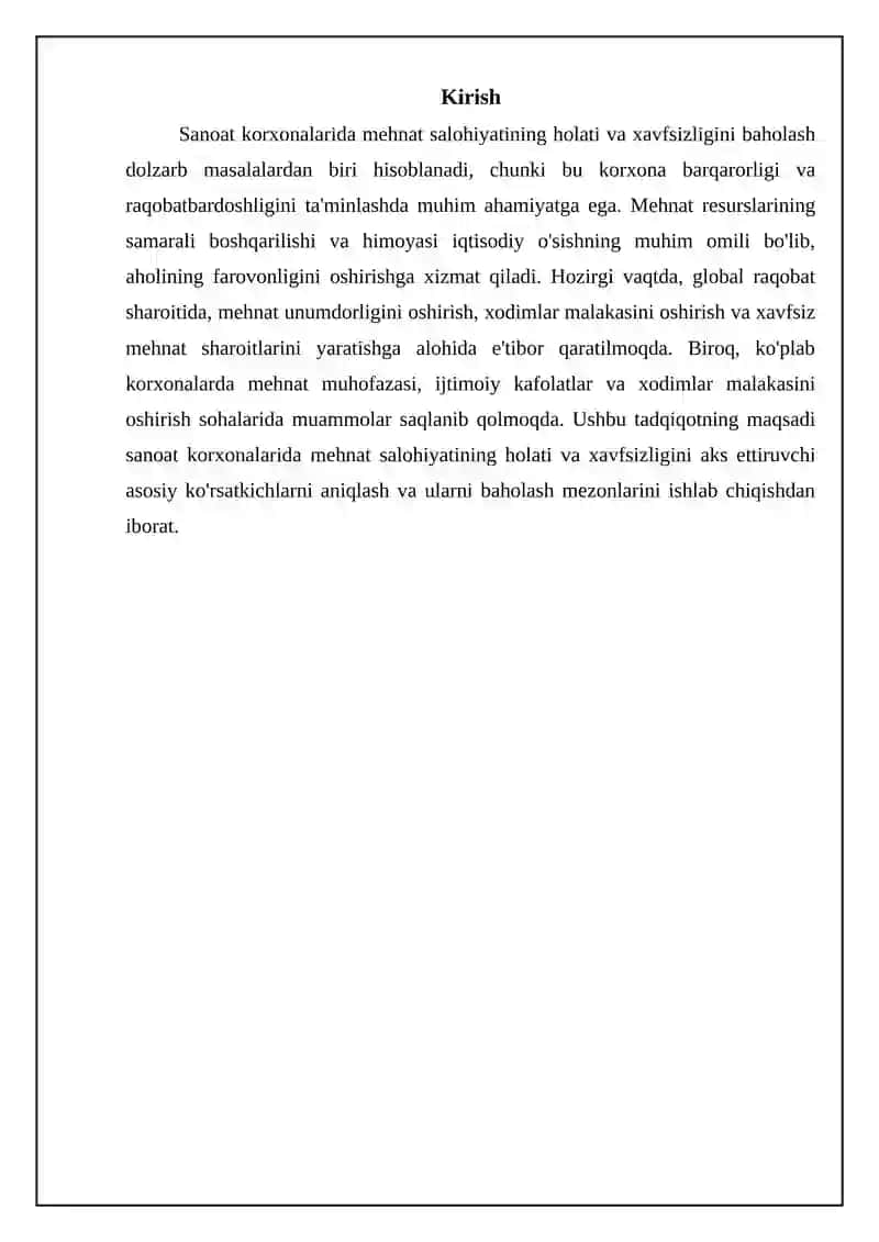 Sanoat korxonalarida mehnat salohiyatining holati va taminlanganligini ifodalovchi koʻrsatkichlar 3