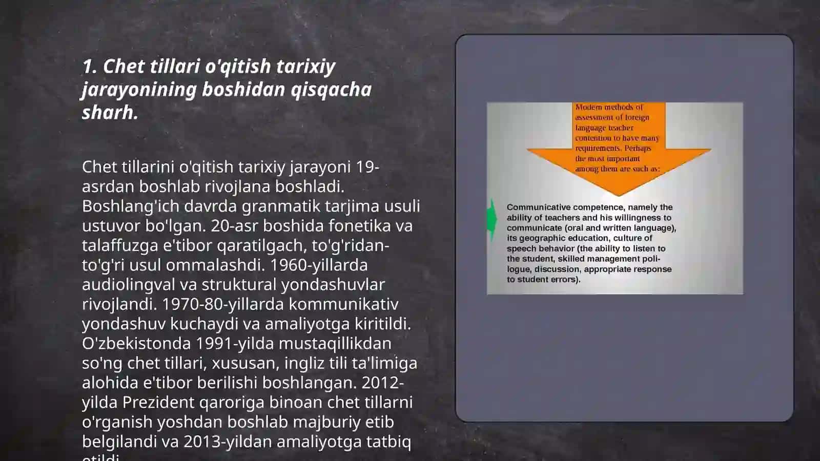 Chet tillari o'qitish metodikasining qisqacha tarixi va uning rivojlanish bosqichlari 3