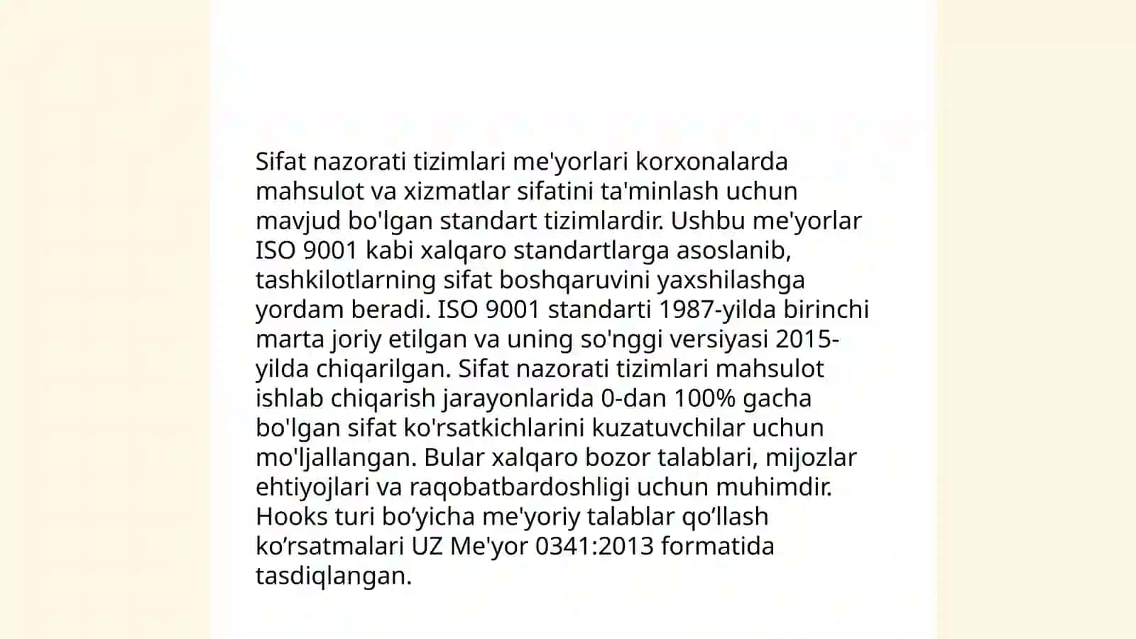 Oziq-ovqat mahsulotlarini SanPiN bo‘yicha sifat va xavfsizligini nazorat qilish 3