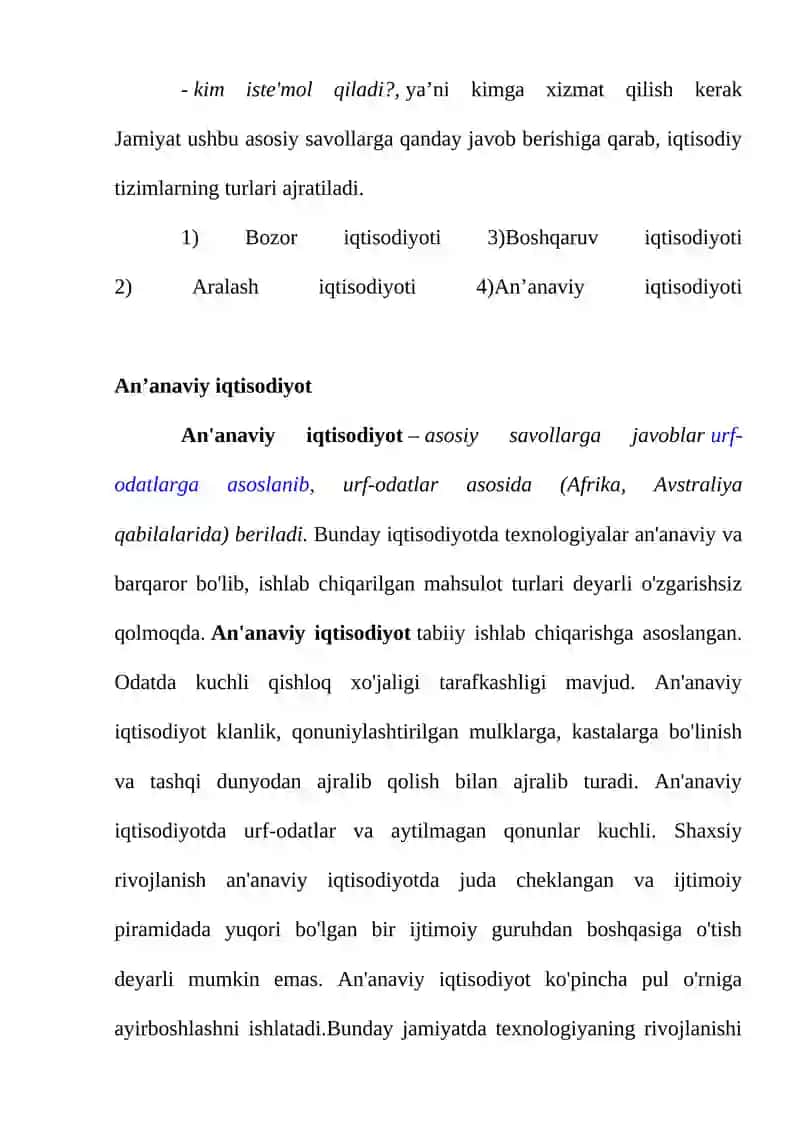 Iqtisodiy tizim va uning modellari 3