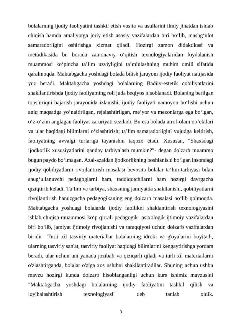 Maktabga tayyorlov (4 yoshdan 5 yoshgacha) guruxda Kubik usuli asosida ta'lim-tarbiya jarayonini loyihalashtirish 3
