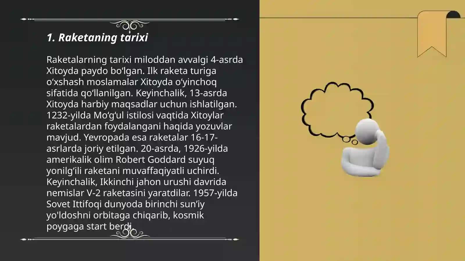 Raketalar haqida umumiy ma'lumot 3