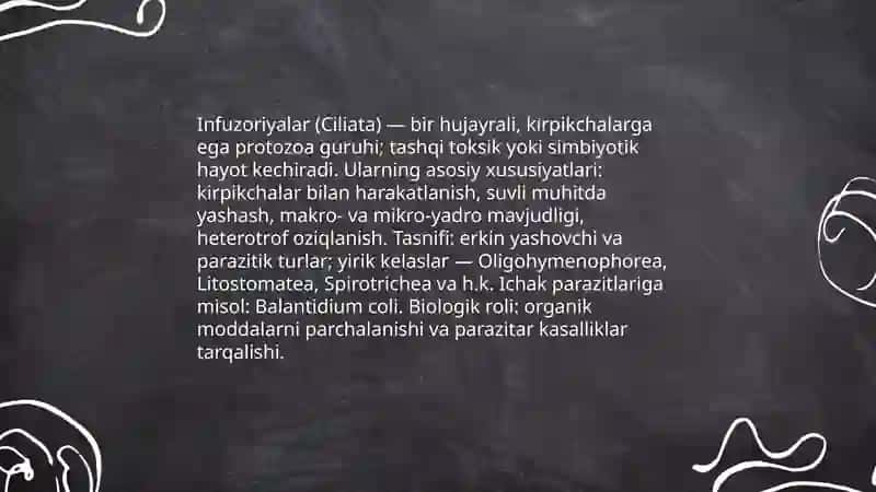Infuzoriyalar va ichak parazitlari 3