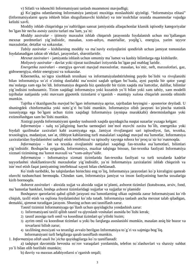 Amaliy matematika fanidan mаruzalar 3