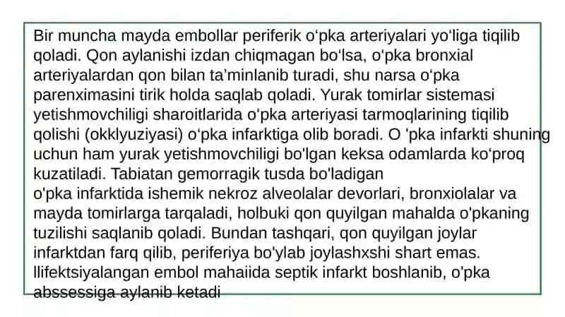 O‘pkaning metabolik funktsiyalari va ularning buzilishlari 3