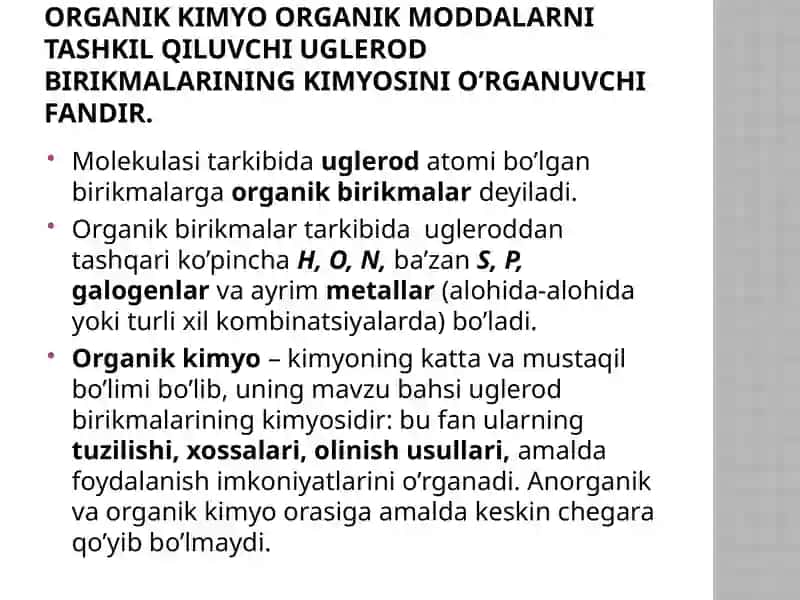 Organik Kimyo 3