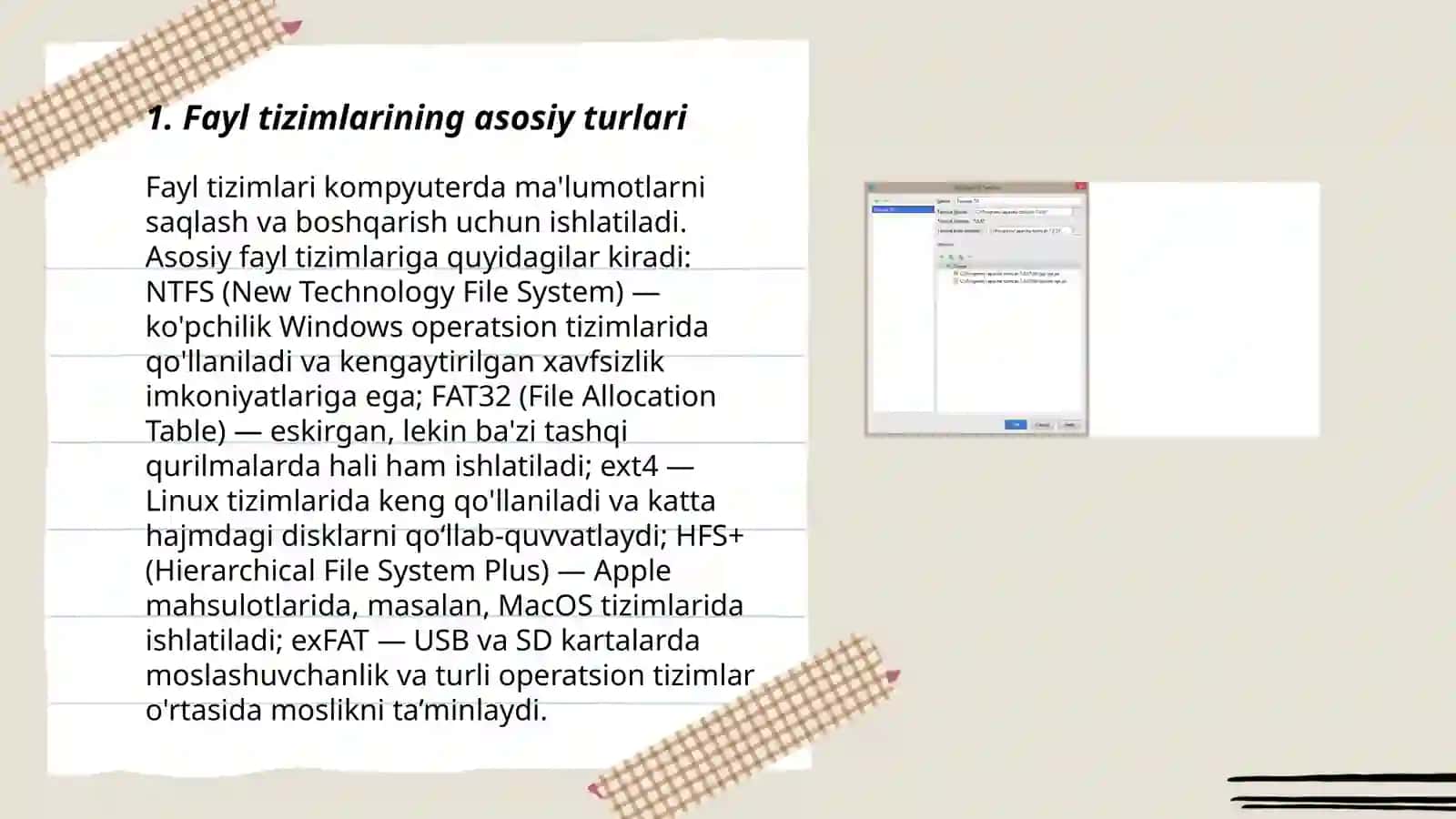 Fayli Tizimlari 3