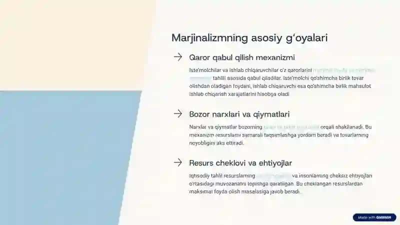 Marjinalizm ta'limoti va neoklassik iqtisodiy maktablar 3