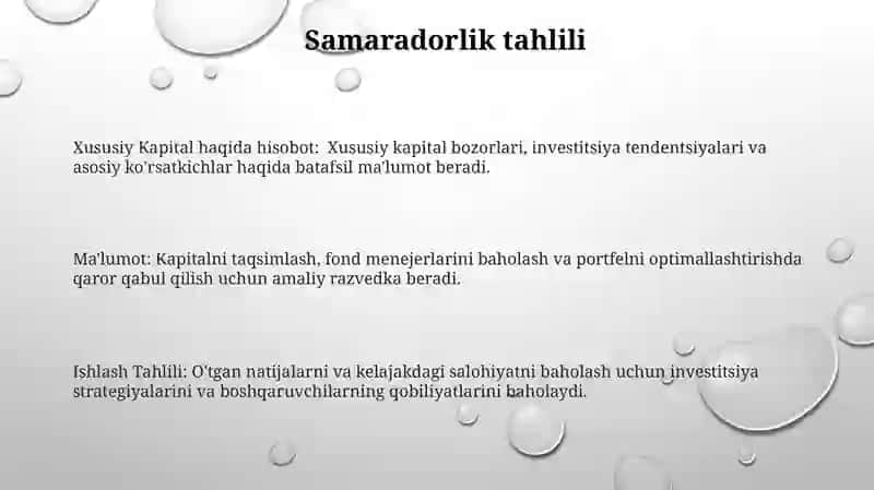 Xususiy kapital to'g'risida hisobot 3