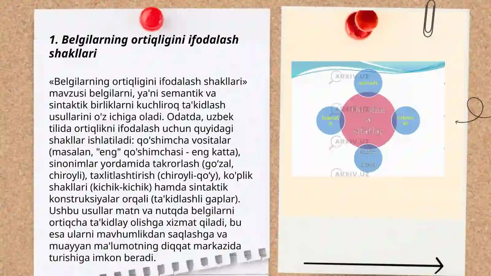 Belgilarning ortiqligini ifodalash shakllari 3