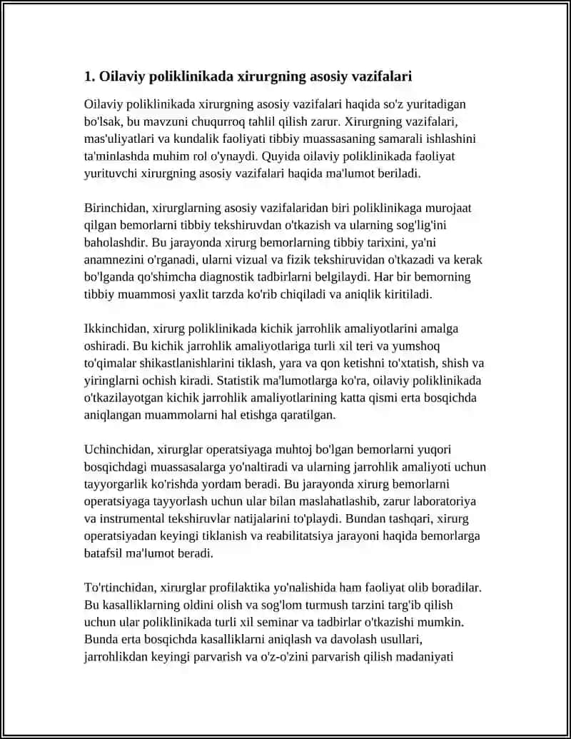OILAVIY POLIKLINIKADA XIRURG VAZIFALARI 3