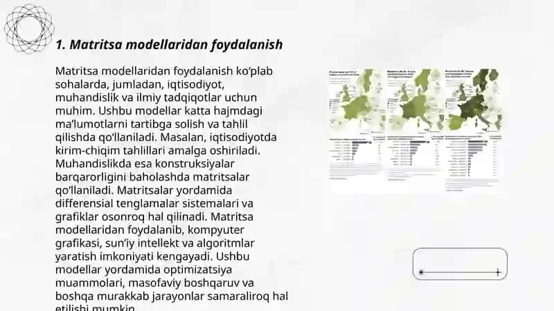 Matritsalar yordamida aholi migratsiyasini baholash 3