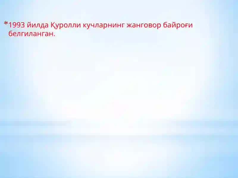 O‘zbekiston Respublikasining qurolli kuchlari 3