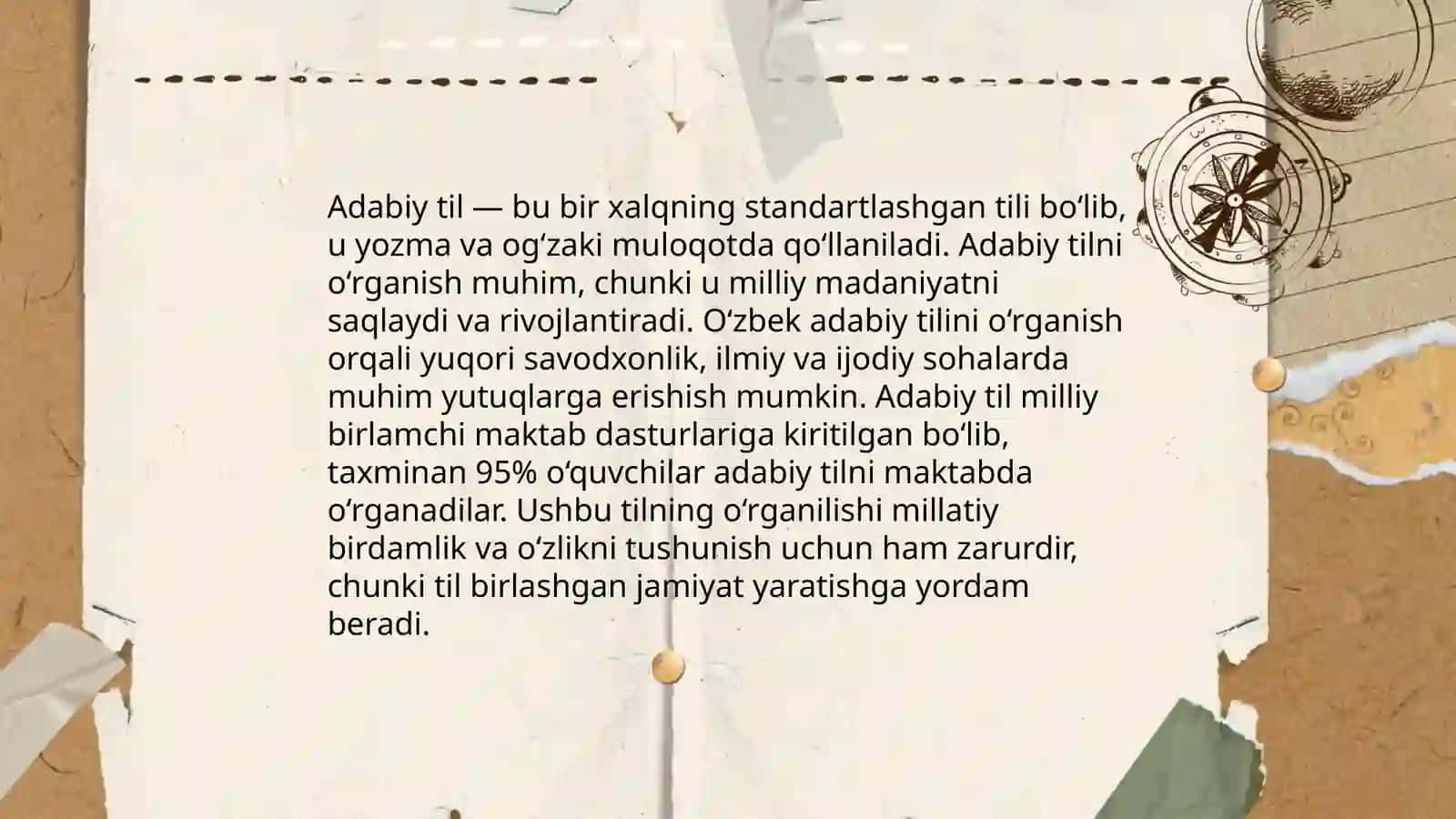 Õzbek adabiy tili meyorlari yuzasidan taqdimot tayyorlash 3